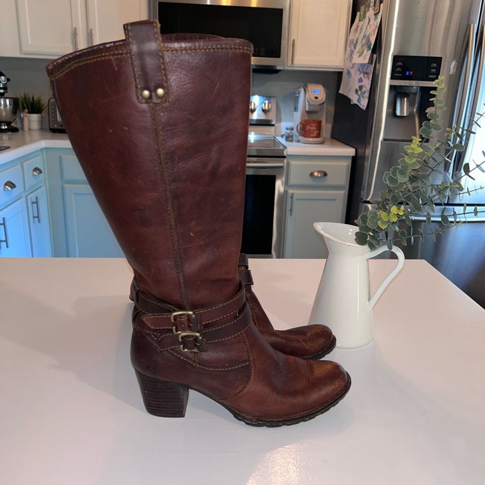 Born Leather Riding Boot Size 7